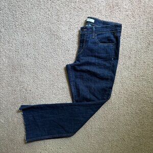 Levi 518 Jeans Womens 34x30 Superlow Bootcut Blue Denim Mid Rise Cut Ankle